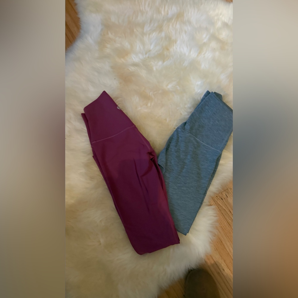 lululemon athletica Magenta and Gray Leggings(bundle)